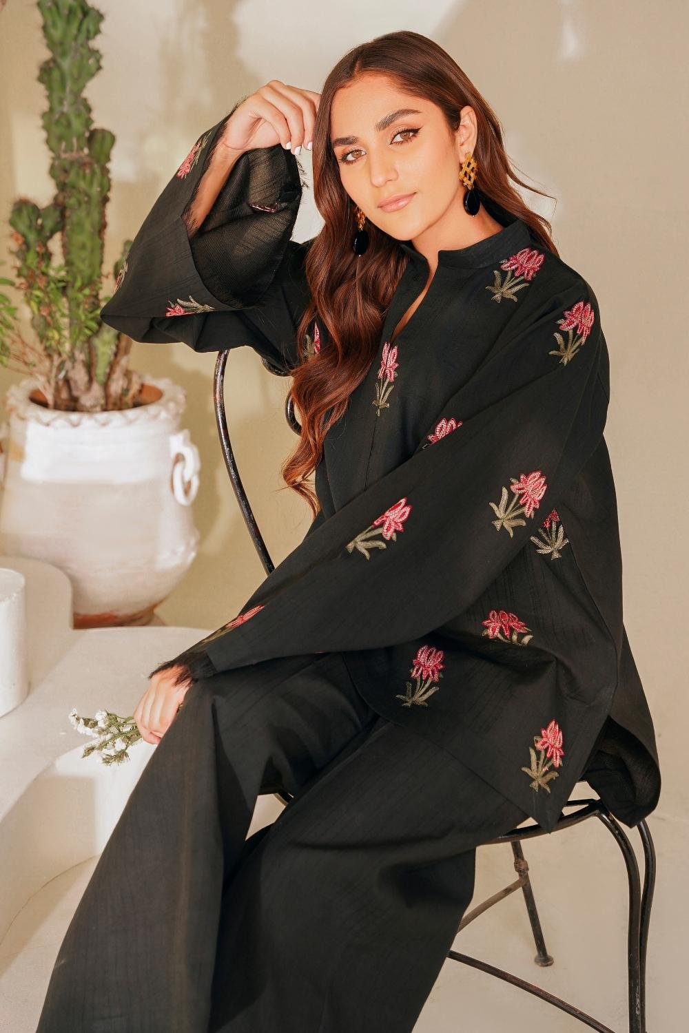 2 PC Stitched | Lawn Embroidered Shirt + Trouser