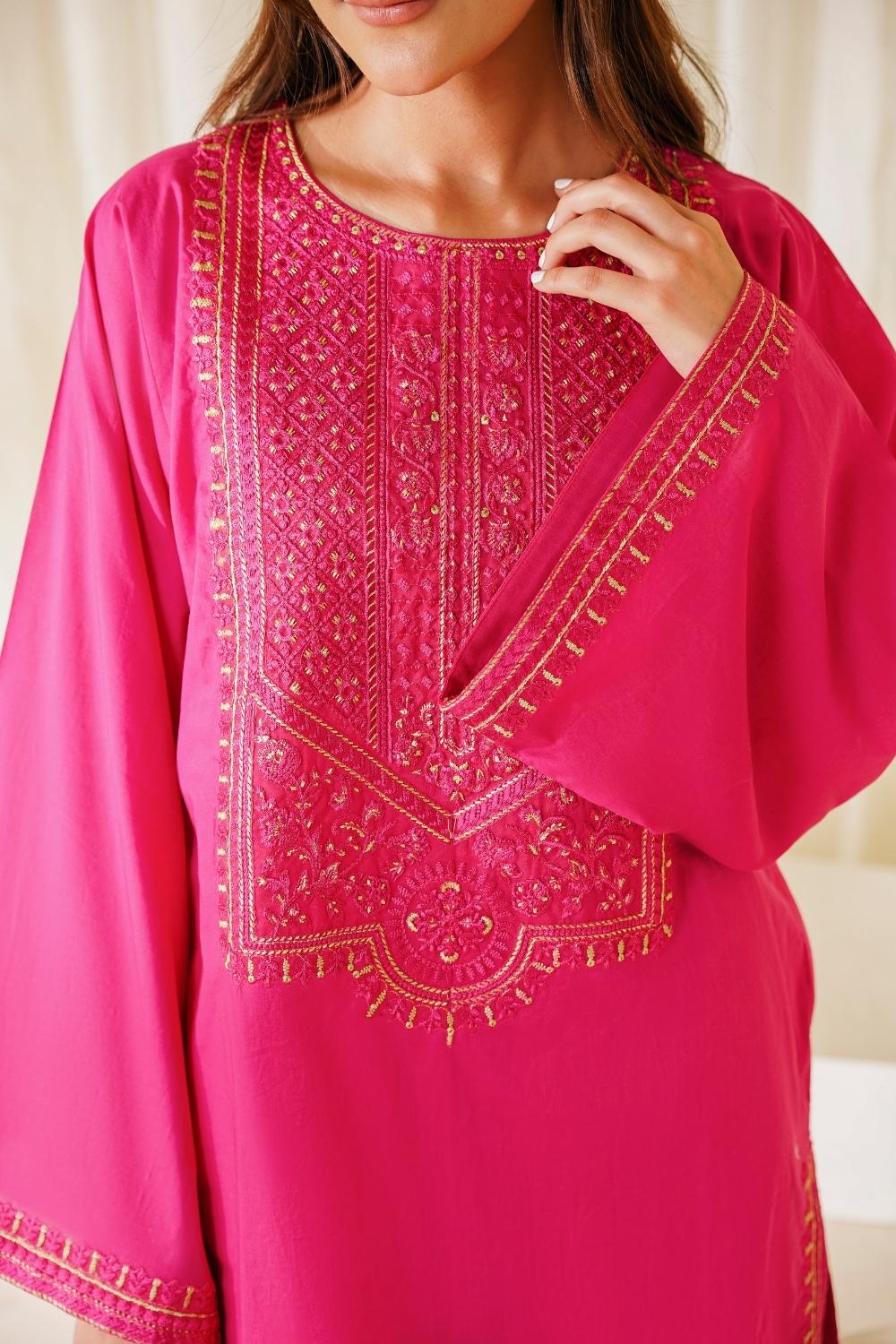 2 PC Stitched | Lawn Embroidered Shirt + Trouser