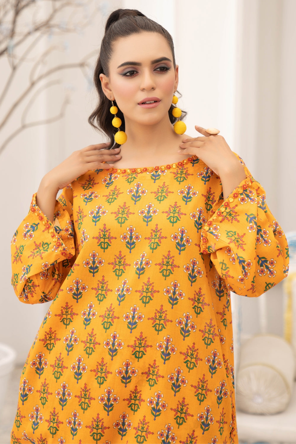 2PC Unstitched | Printed Lawn Shirt + Trouser