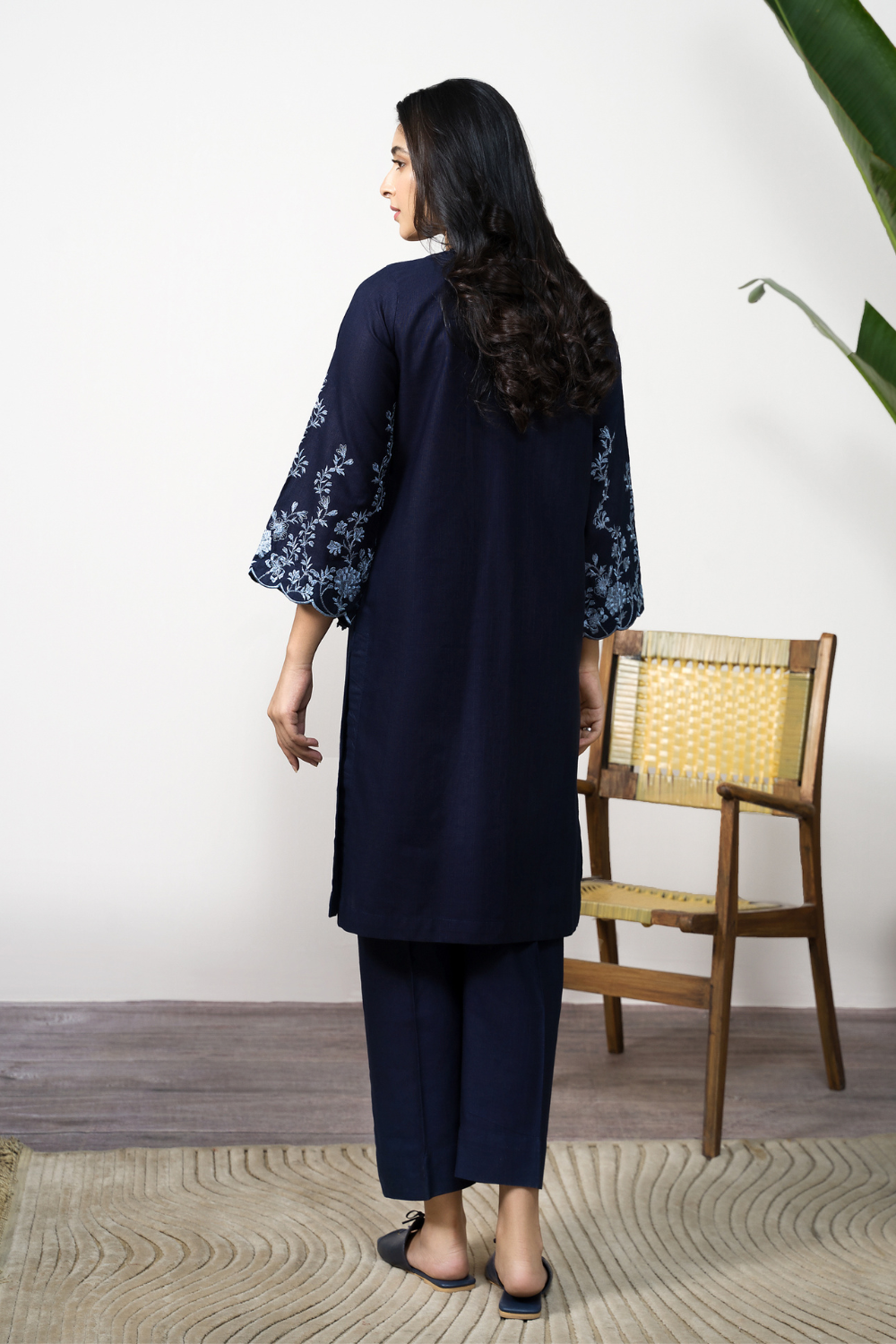 2 PC Stitched | Khaddar Embroidered Shirt + Trouser