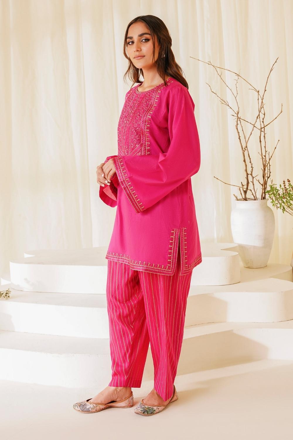 2 PC Stitched | Lawn Embroidered Shirt + Trouser