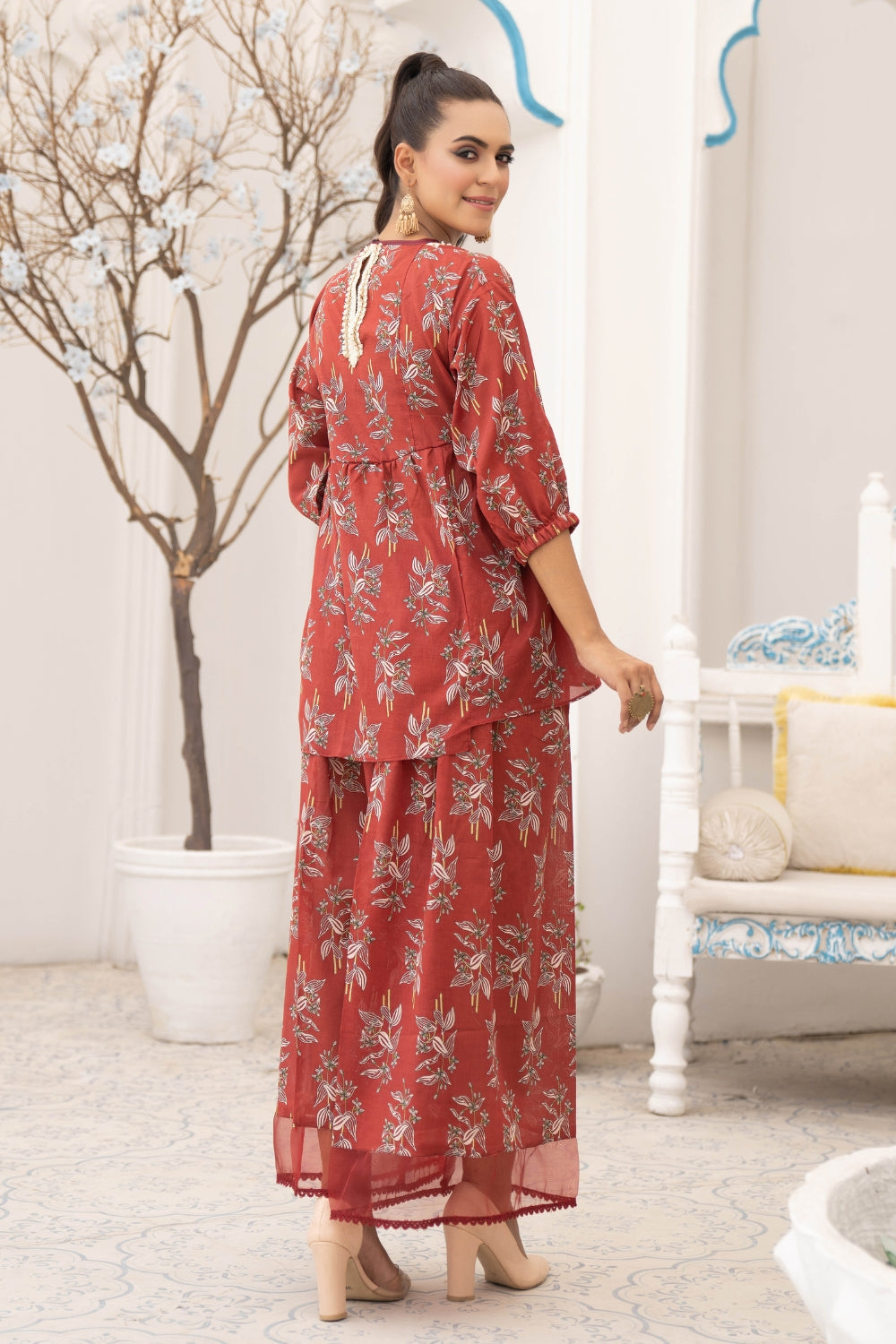 2PC Unstitched | Printed Lawn Shirt + Trouser