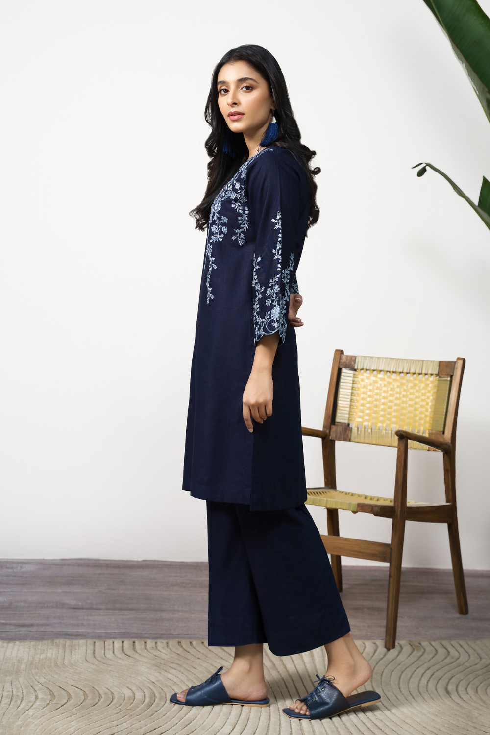 2 PC Stitched | Khaddar Embroidered Shirt + Trouser