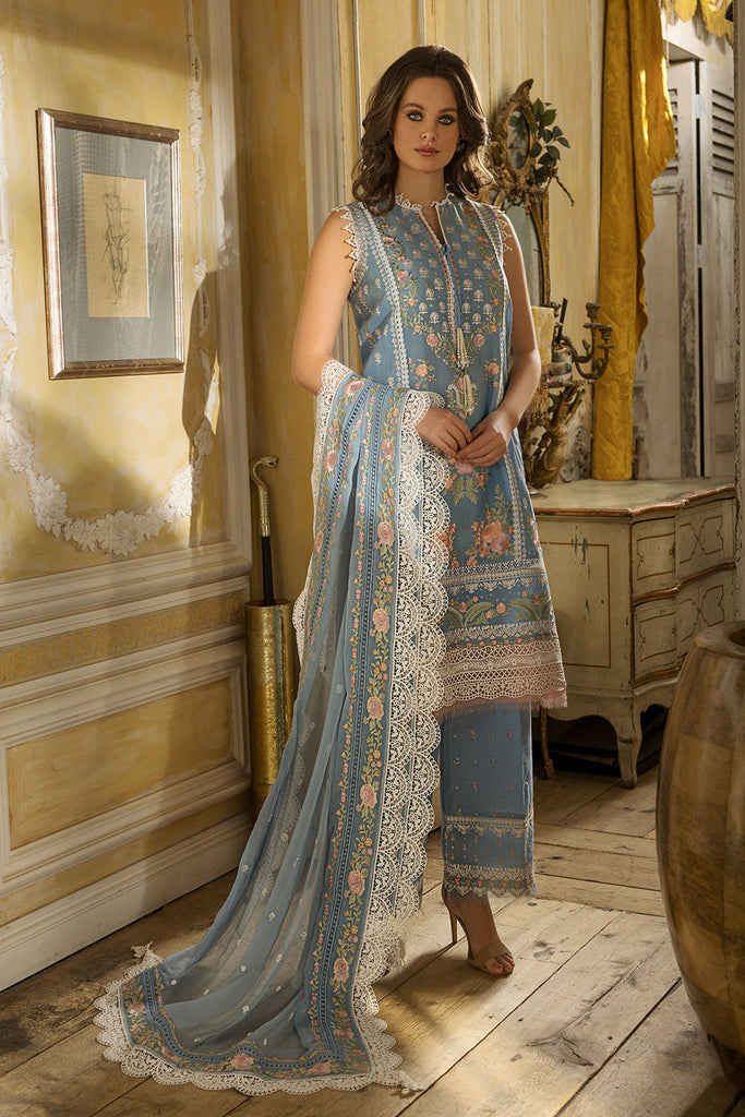 L23-3A DESIGN 3A SOBIA NAZIR LUXURY LAWN 2023 UNSTITCHED