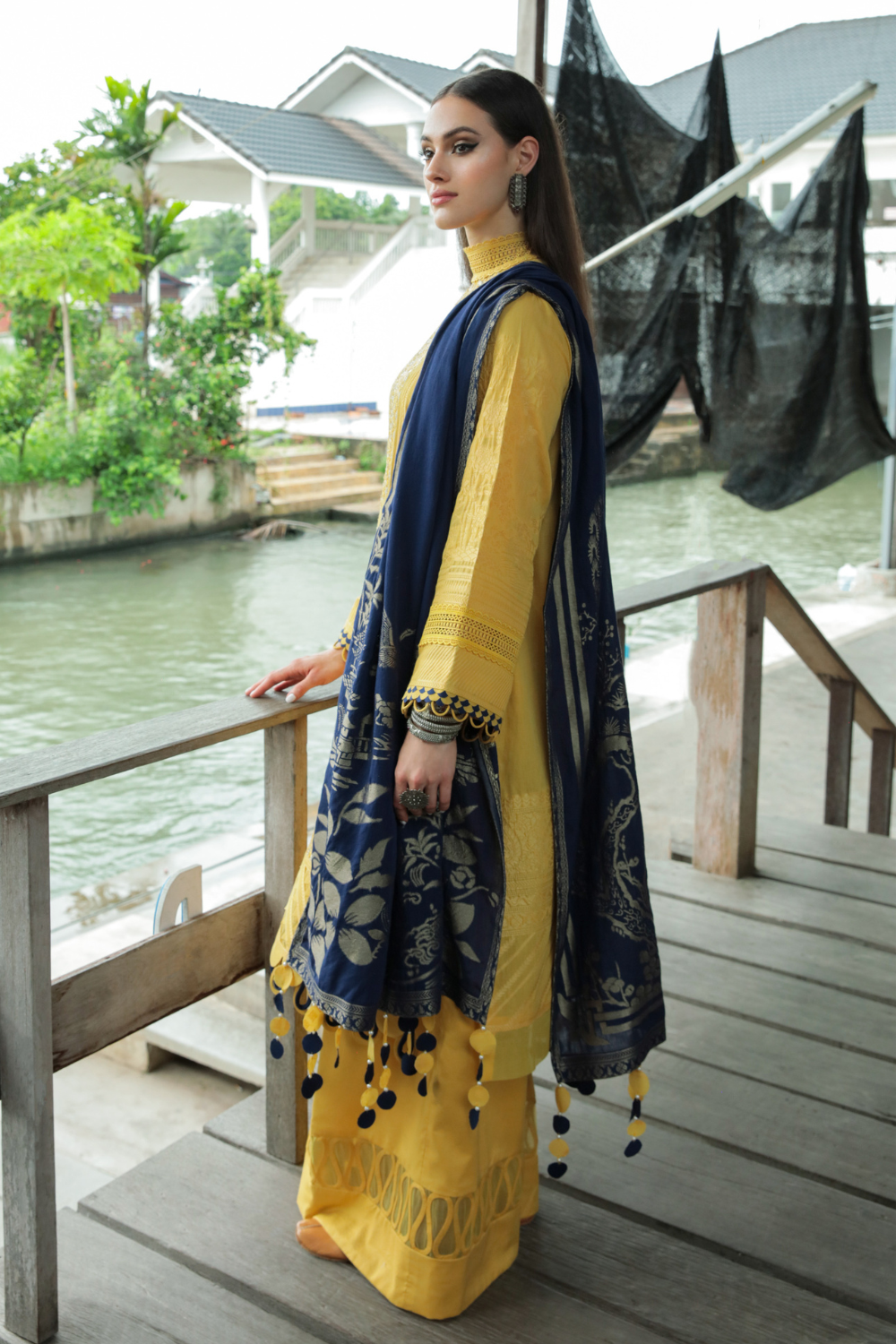 3 PC Unstitched | Embroidered Jacquard Suit
