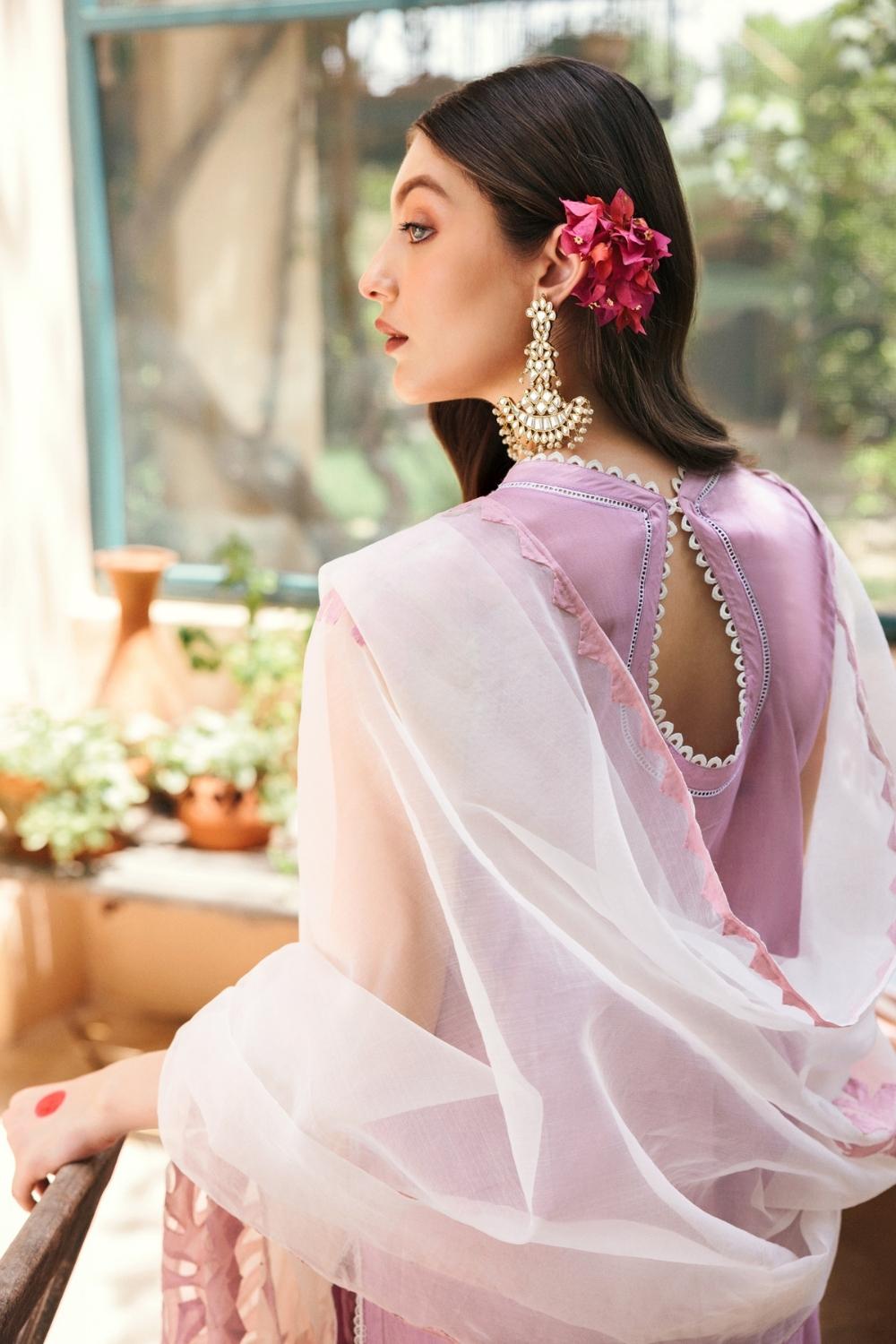 3PC Unstitched Embroidered Lawn Shirt | Ralli (Hand Made) Organza Dupatta | Cambric Dyed Trouser