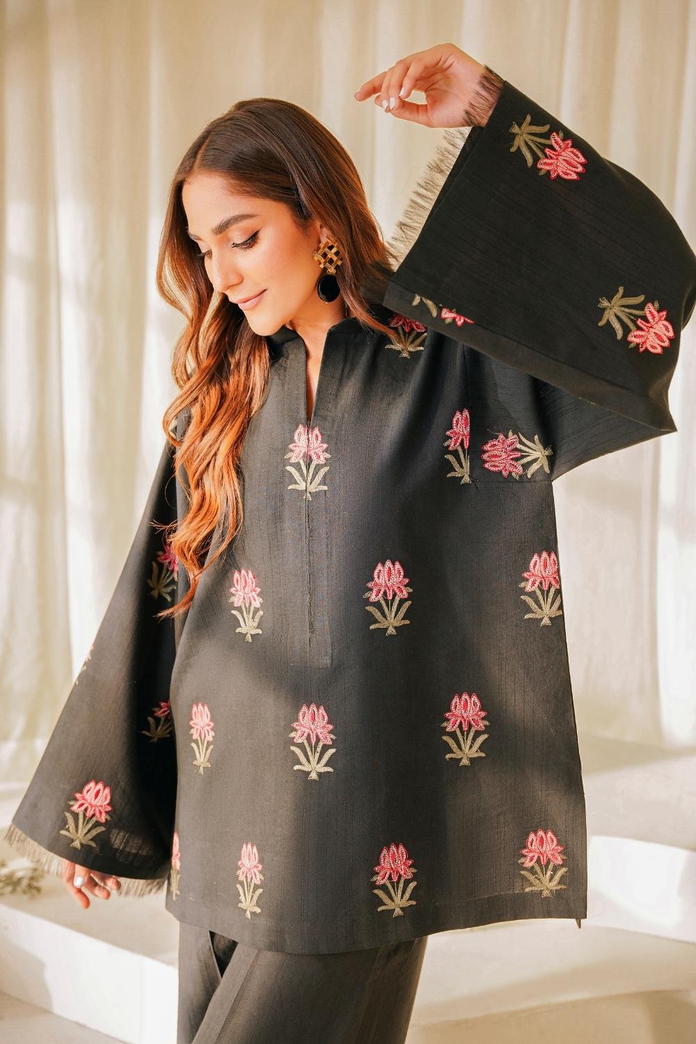 2 PC Stitched | Lawn Embroidered Shirt + Trouser