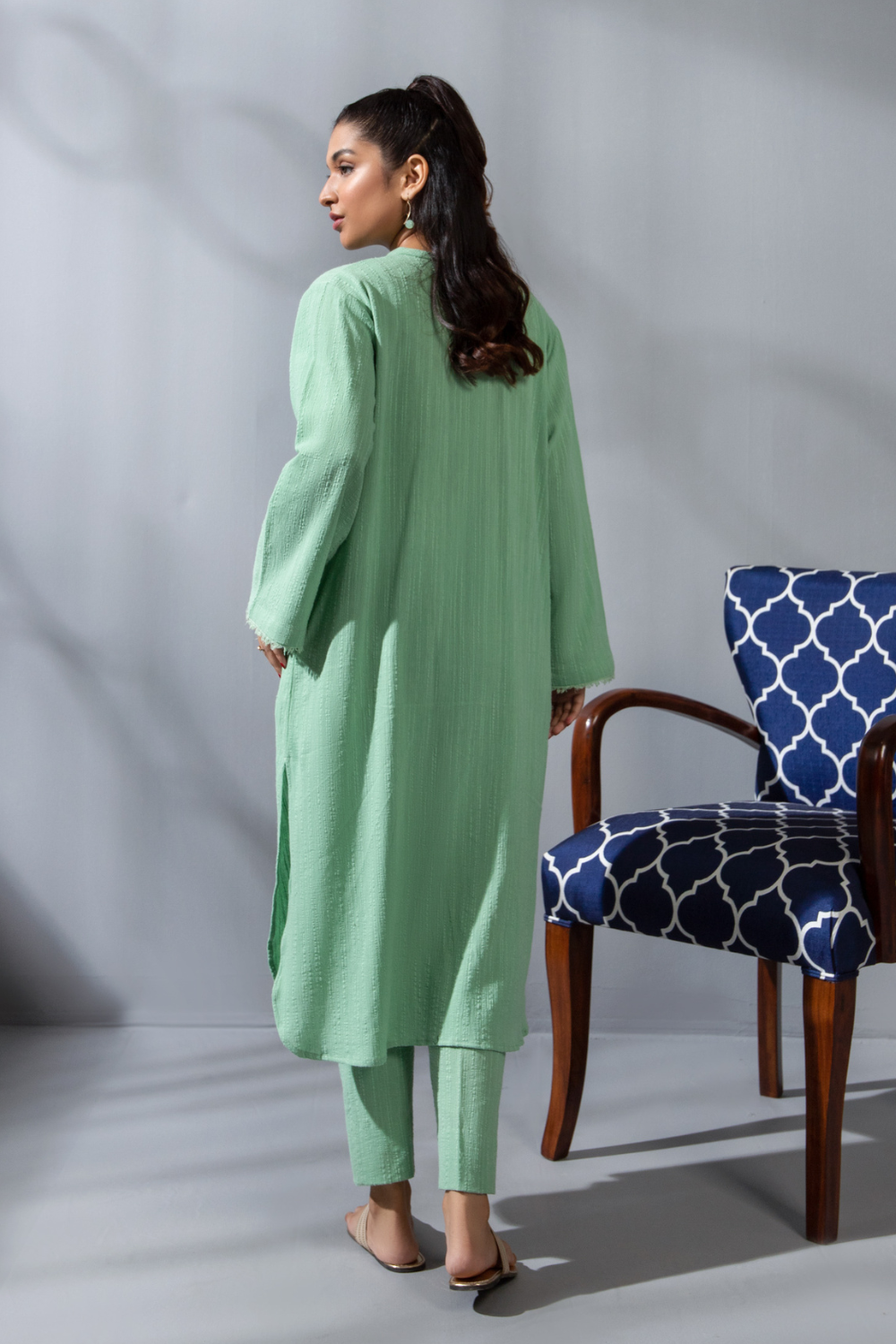 2 PC Stitched | Jacquard Shirt +Trouser