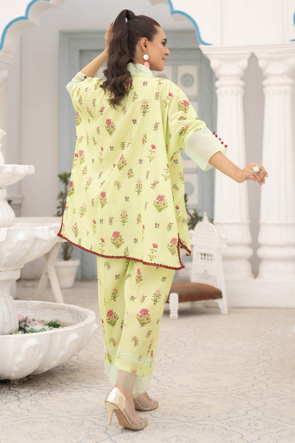 2PC Unstitched | Printed Lawn Shirt + Trouser