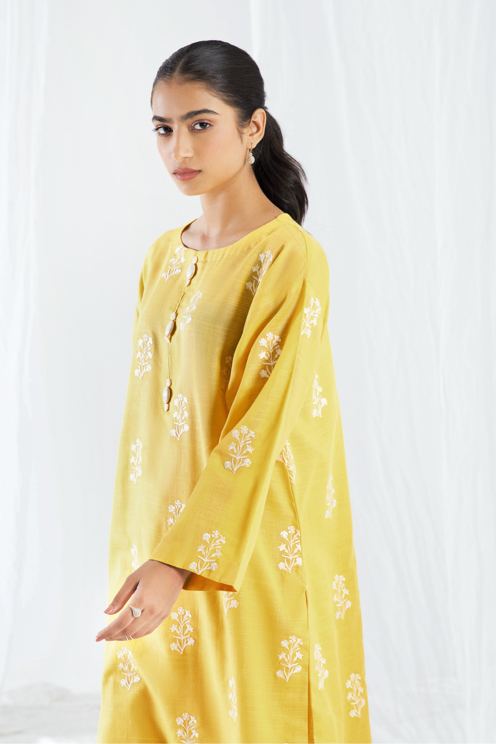 2 PC Unstitched | Khaddar Embroidered Shirt + Trouser