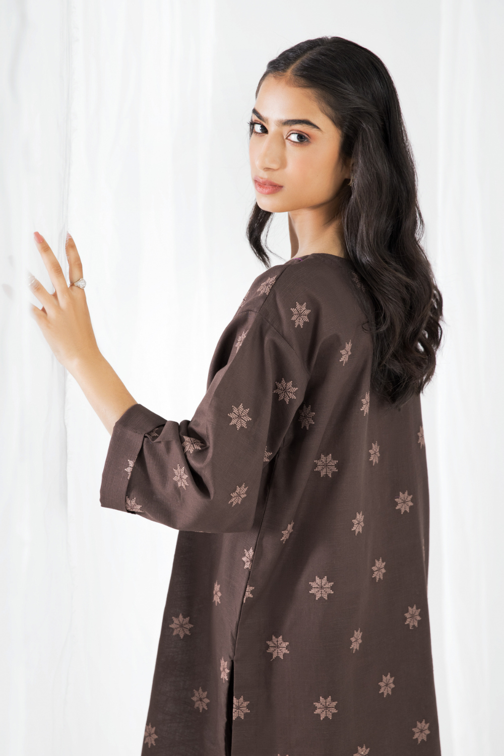 2 PC Unstitched | Khaddar Embroidered Shirt + Trouser