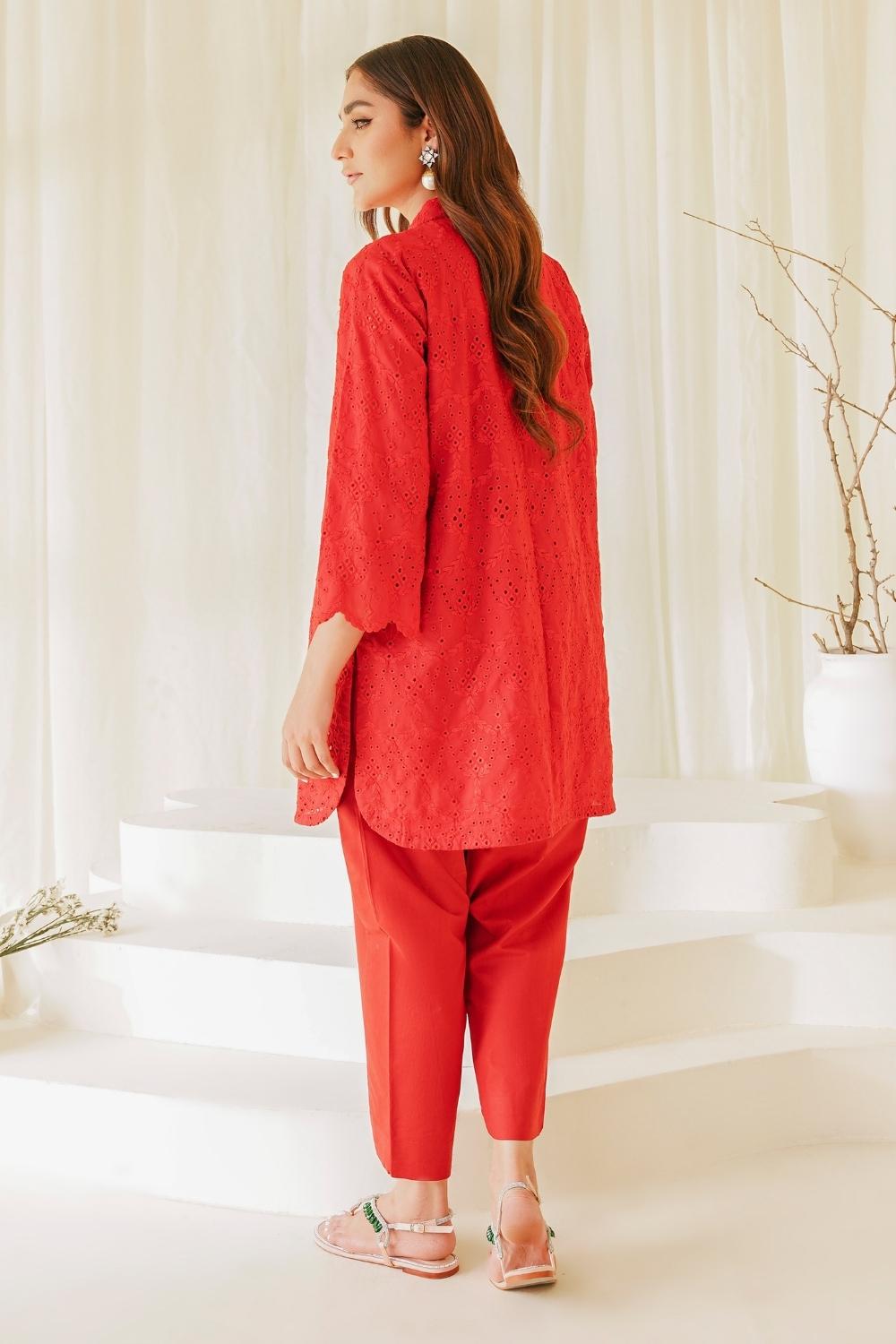 2 PC Stitched | Lawn Embroidered Shirt + Trouser