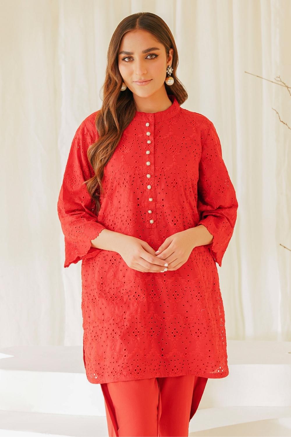 2 PC Stitched | Lawn Embroidered Shirt + Trouser