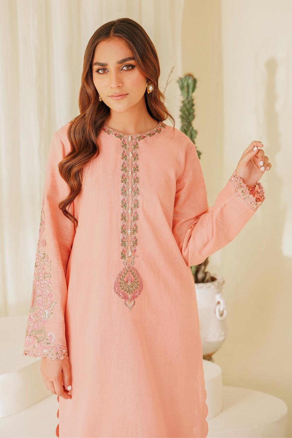 2 PC Stitched | Lawn Embroidered Shirt + Trouser