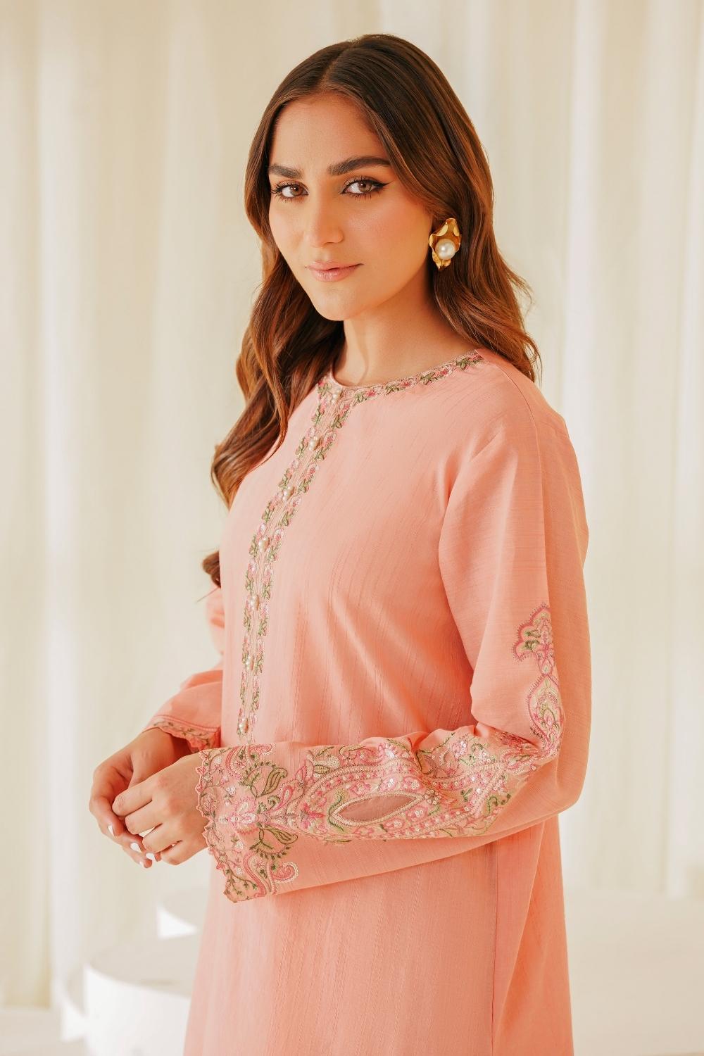 2 PC Stitched | Lawn Embroidered Shirt + Trouser