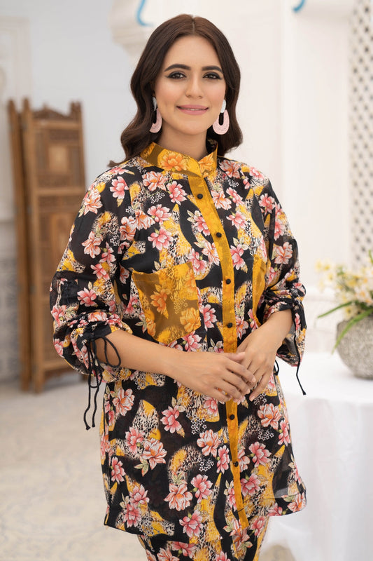 2PC Unstitched | Printed Lawn Shirt + Trouser