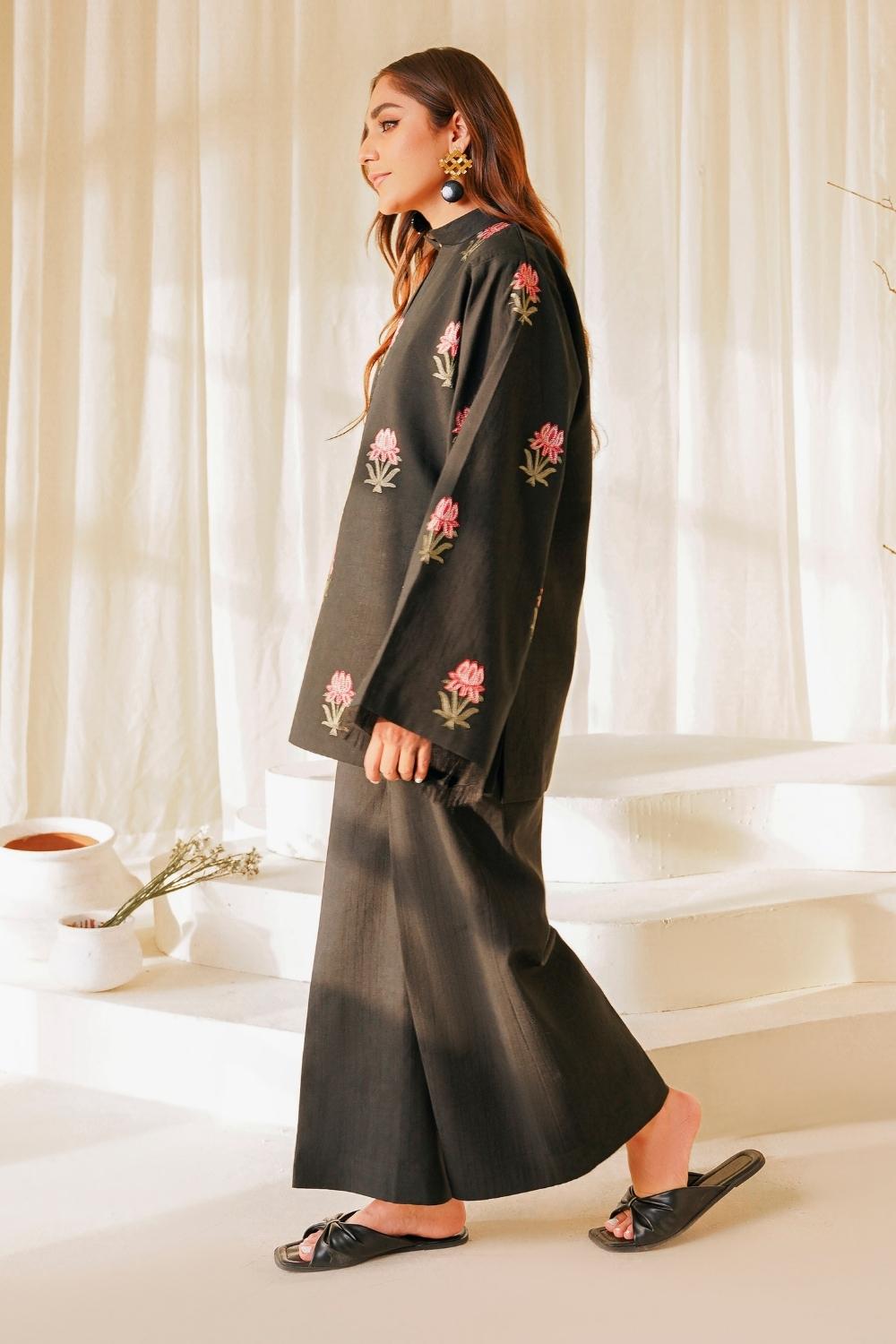 2 PC Stitched | Lawn Embroidered Shirt + Trouser