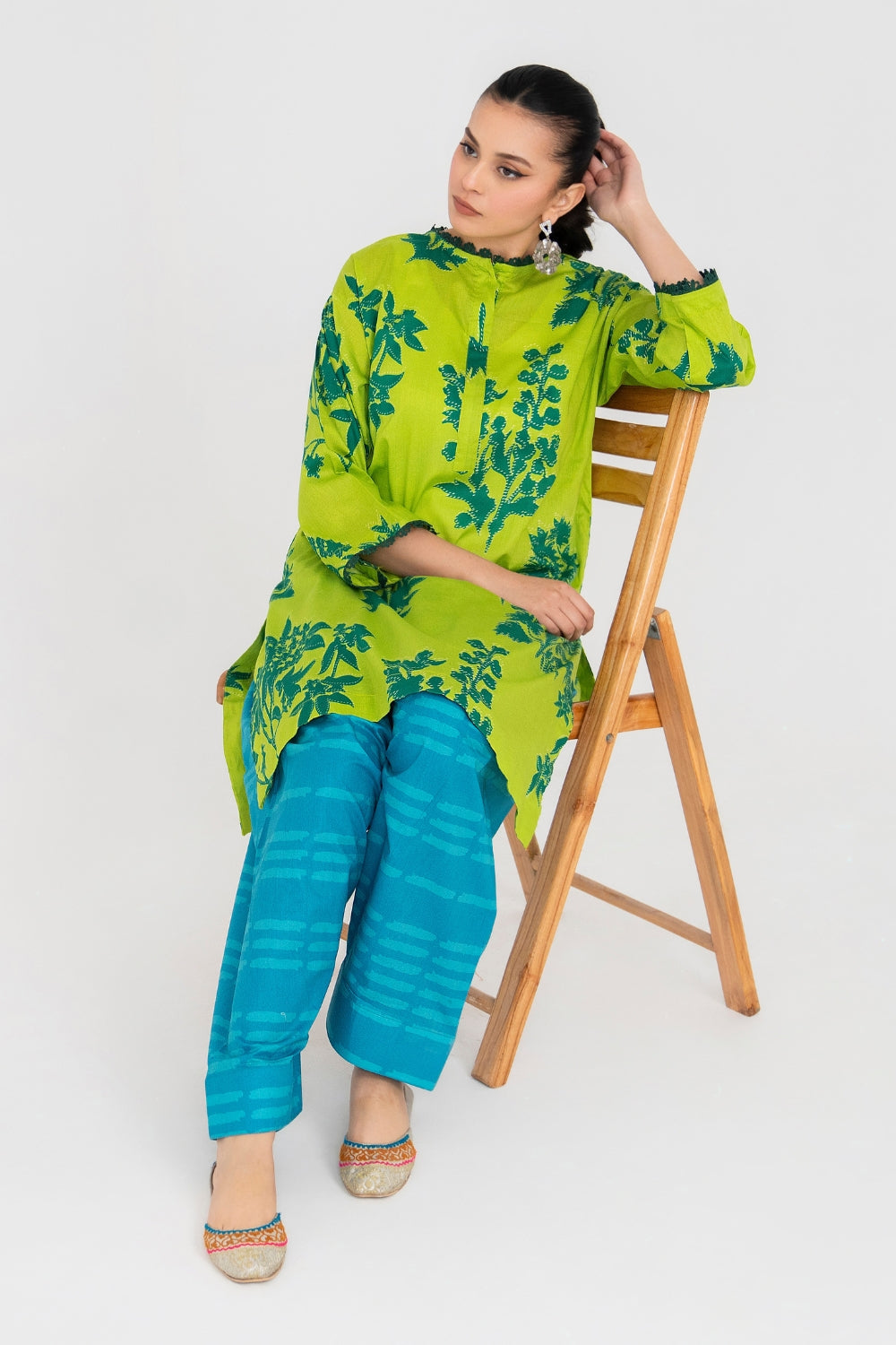 2PC Unstitched | Printed Lawn Shirt + Trouser