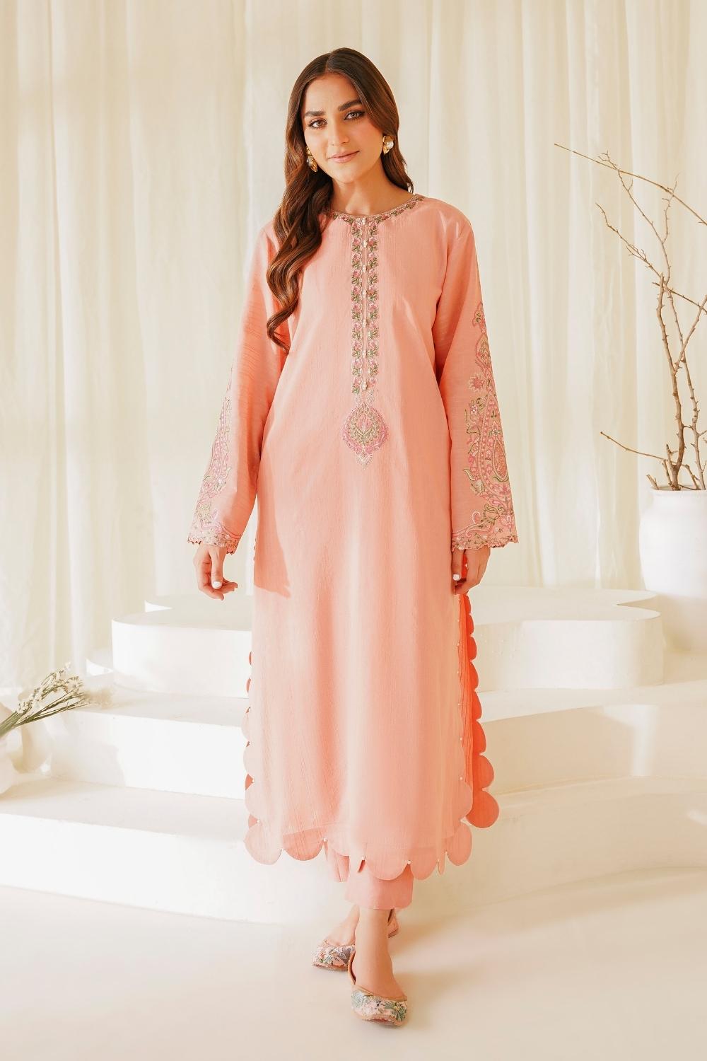 2 PC Stitched | Lawn Embroidered Shirt + Trouser