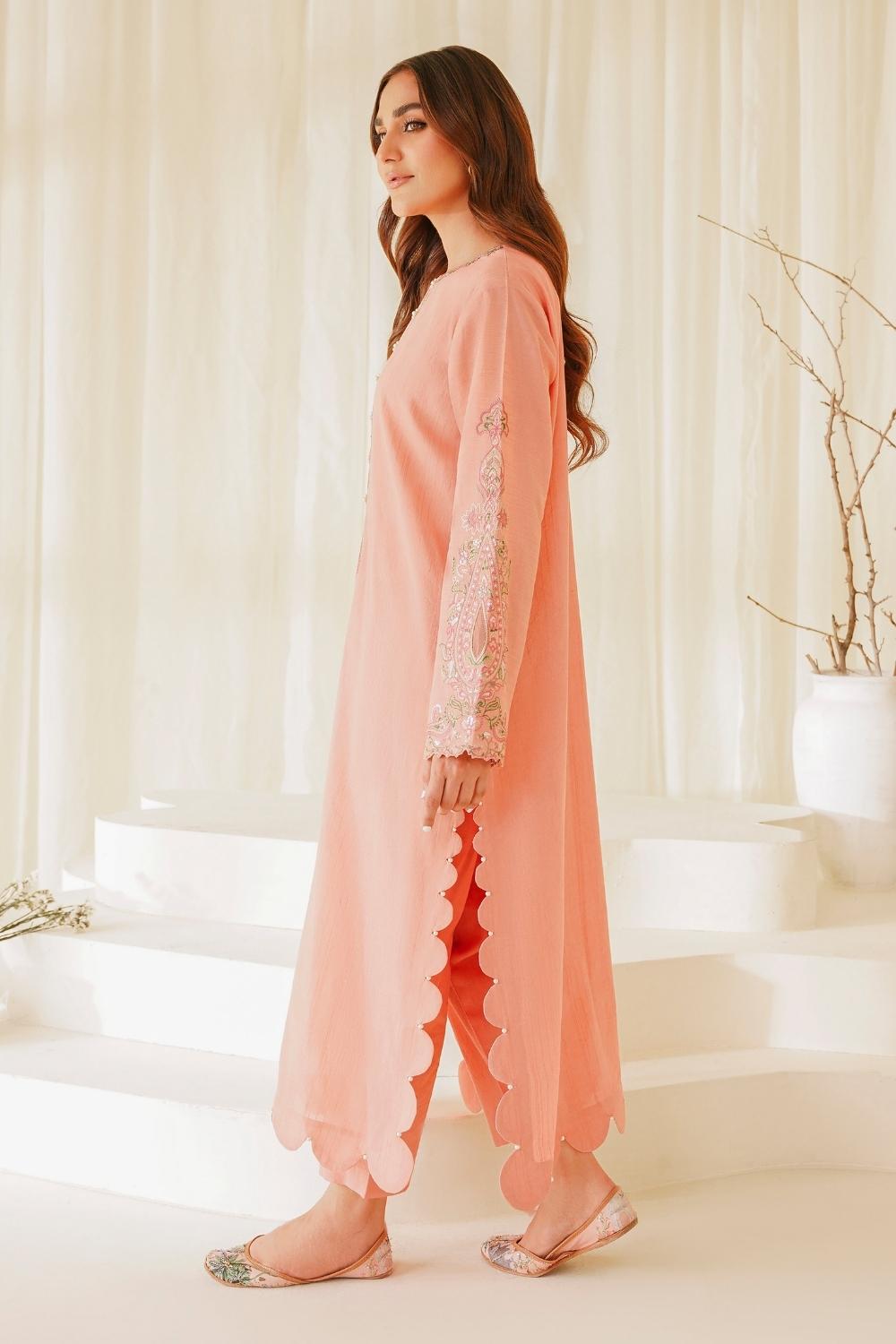 2 PC Stitched | Lawn Embroidered Shirt + Trouser