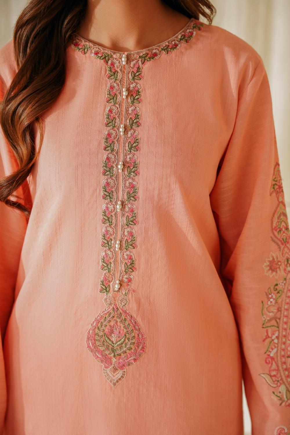 2 PC Stitched | Lawn Embroidered Shirt + Trouser