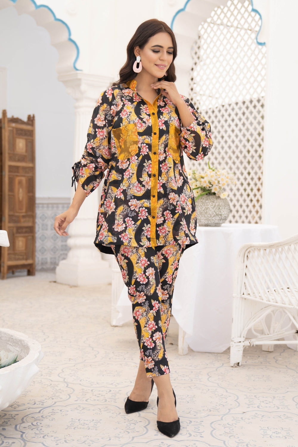 2PC Unstitched | Printed Lawn Shirt + Trouser