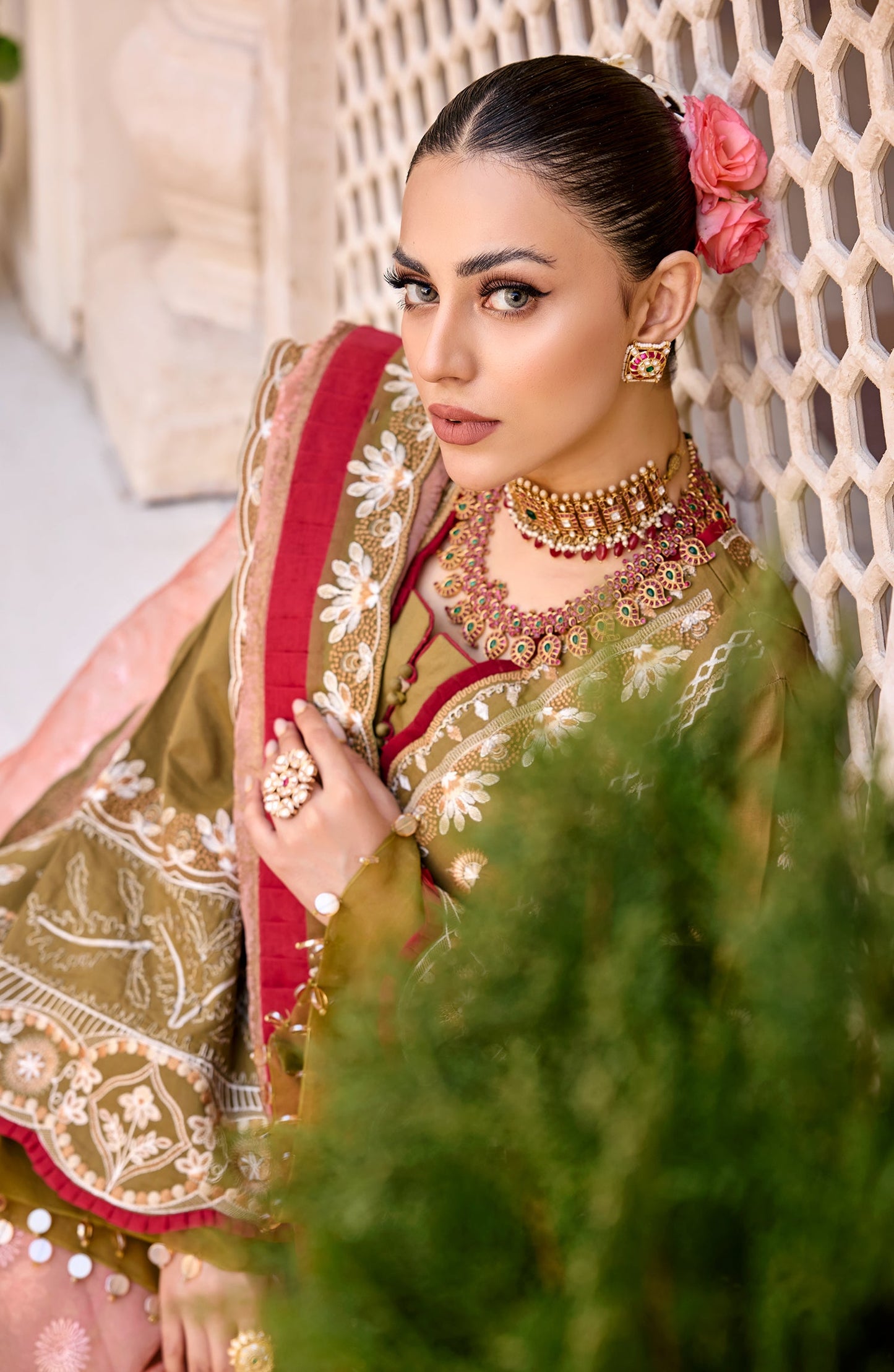 Luxury Lawn - Olive Garden (MLFD-087) Maryum N Maria