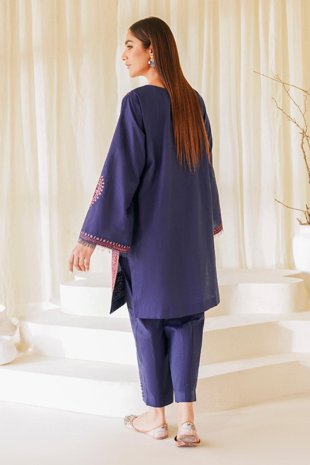 2 PC Stitched | Lawn Embroidered Shirt + Trouser