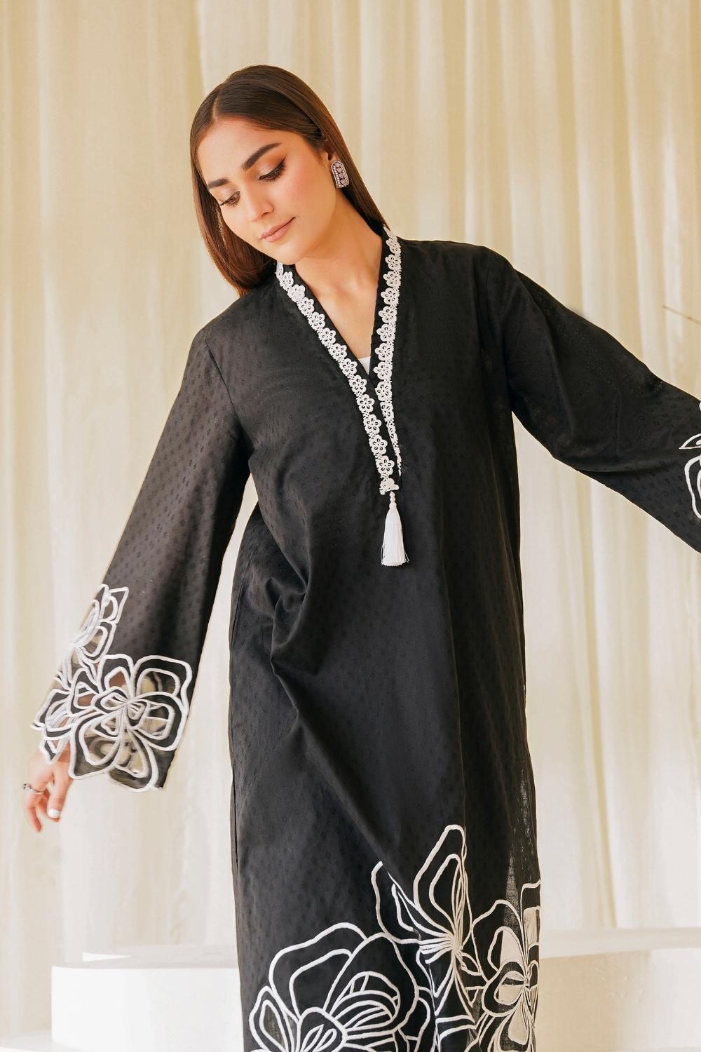 2 PC Stitched | Lawn Embroidered Shirt + Trouser