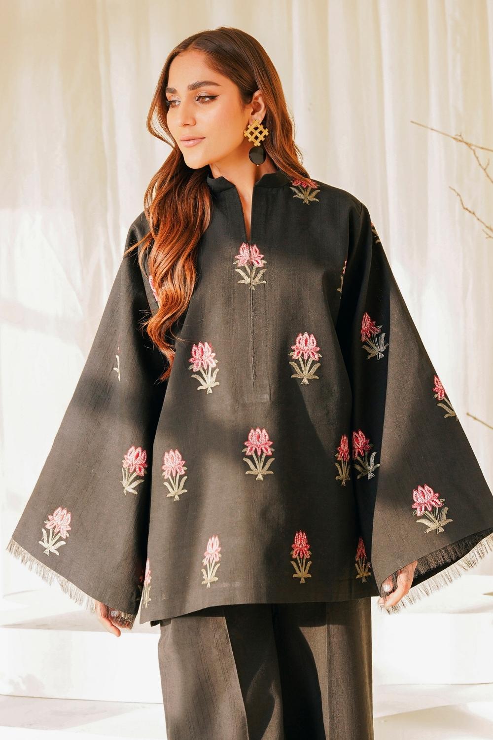 2 PC Stitched | Lawn Embroidered Shirt + Trouser