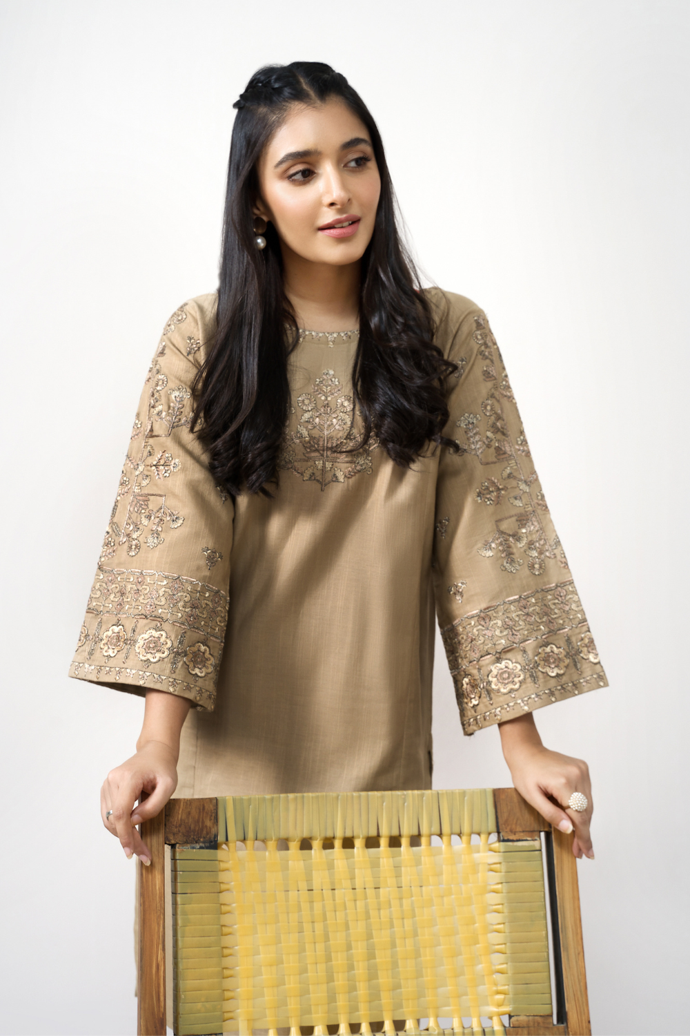 2 PC Stitched | Khaddar Embroidered Shirt + Trouser