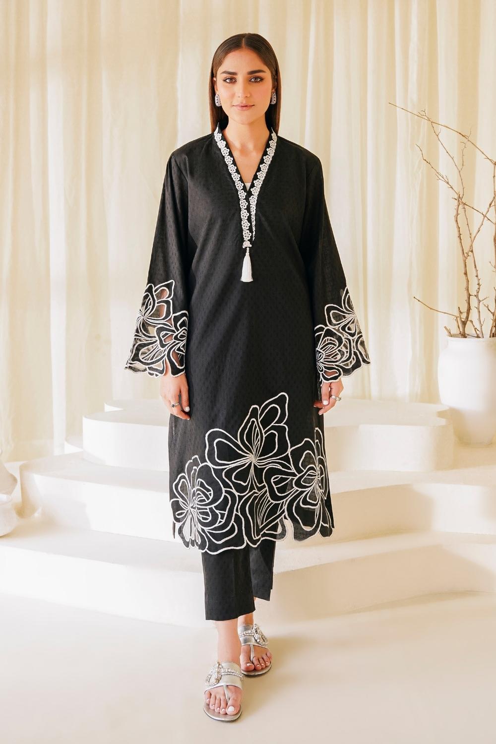 2 PC Stitched | Lawn Embroidered Shirt + Trouser