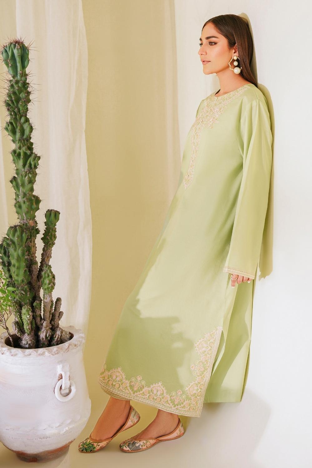 2 PC Stitched | Lawn Embroidered Shirt + Trouser