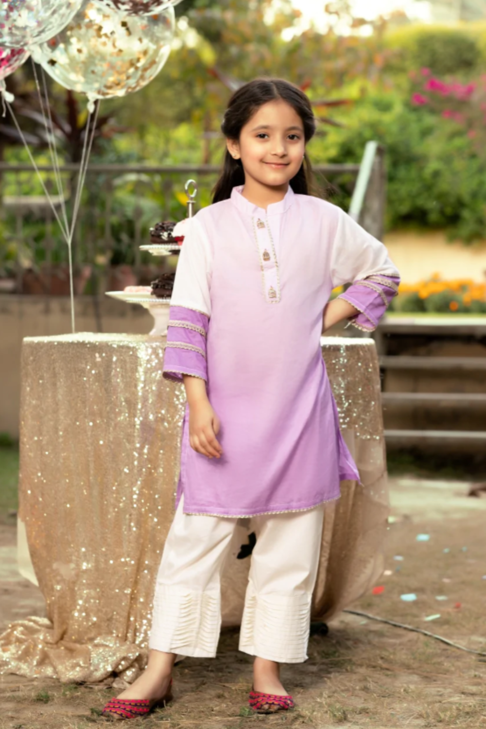 Kids Lawn Stitched Shirt