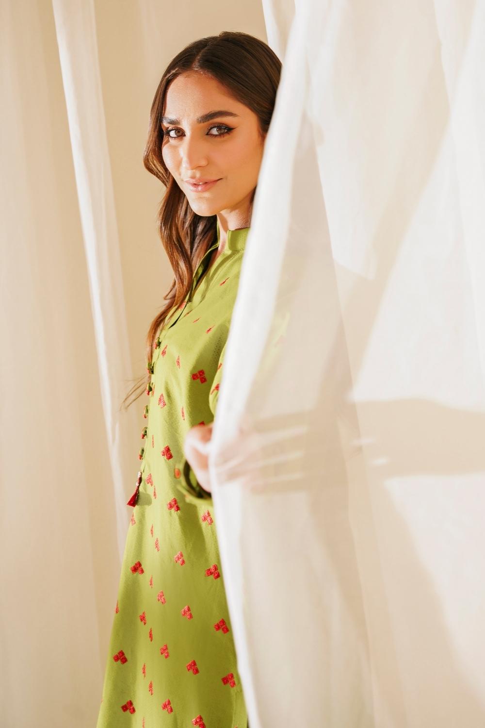 2 PC Stitched | Lawn Embroidered Shirt + Trouser