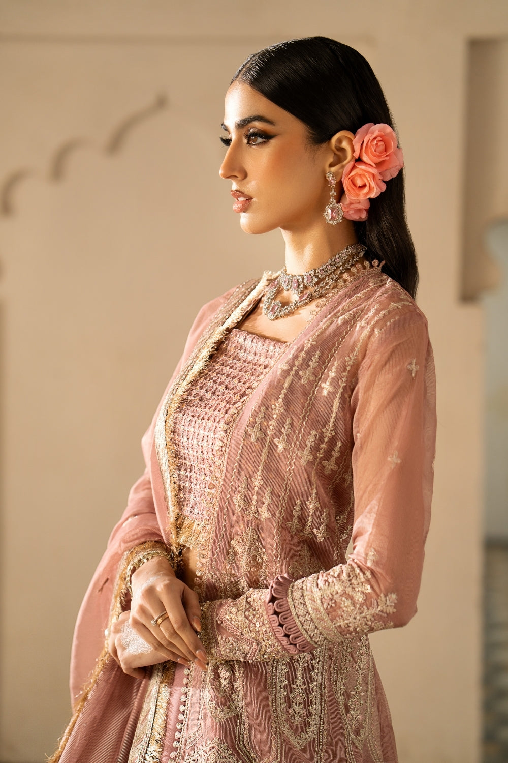 Bahar 3PC Unstitched | Embroidered Luxury Formal Dress