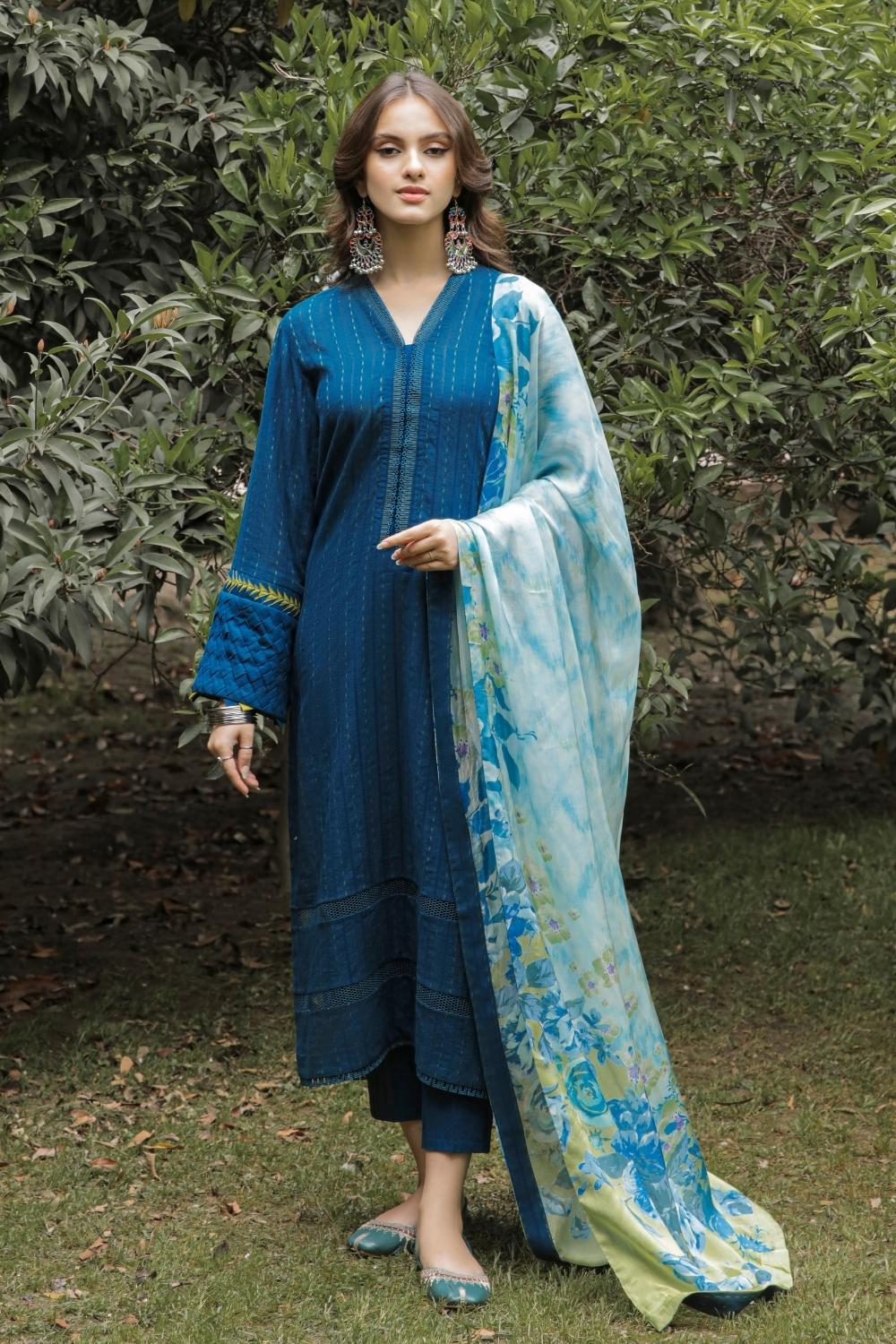 3 PC STITCHED | EMBROIDERED LAWN SUIT