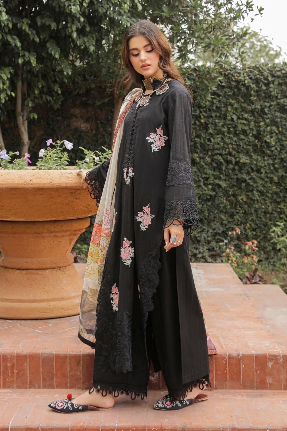 3 PC STITCHED | EMBROIDERED LAWN SUIT