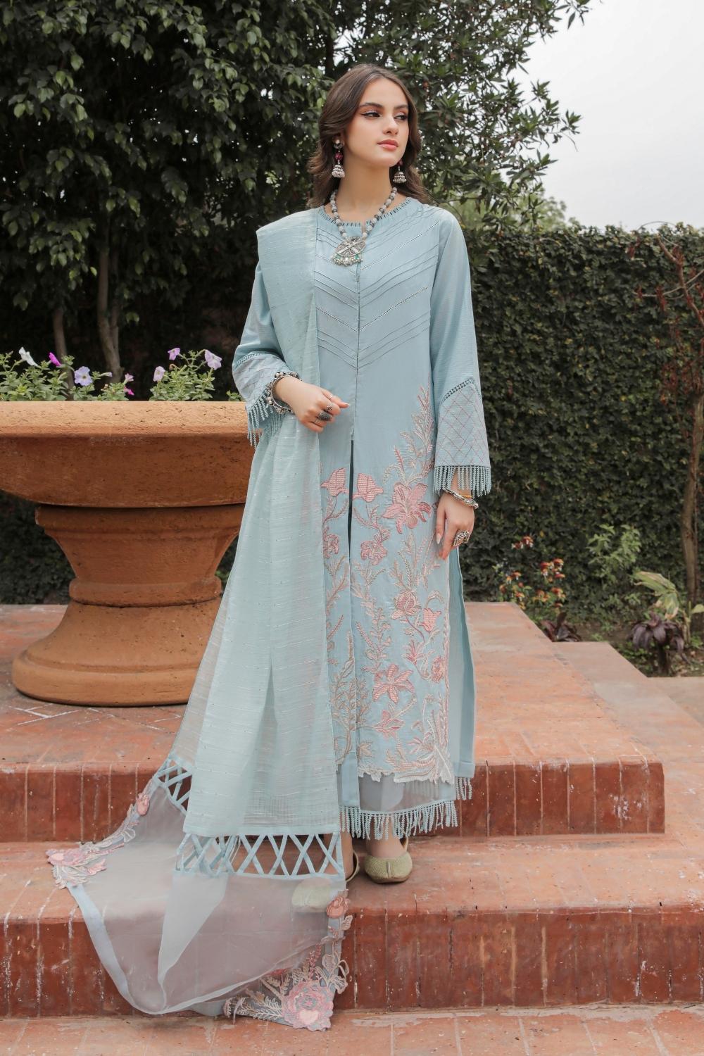 3 PC STITCHED | EMBROIDERED LAWN SUIT
