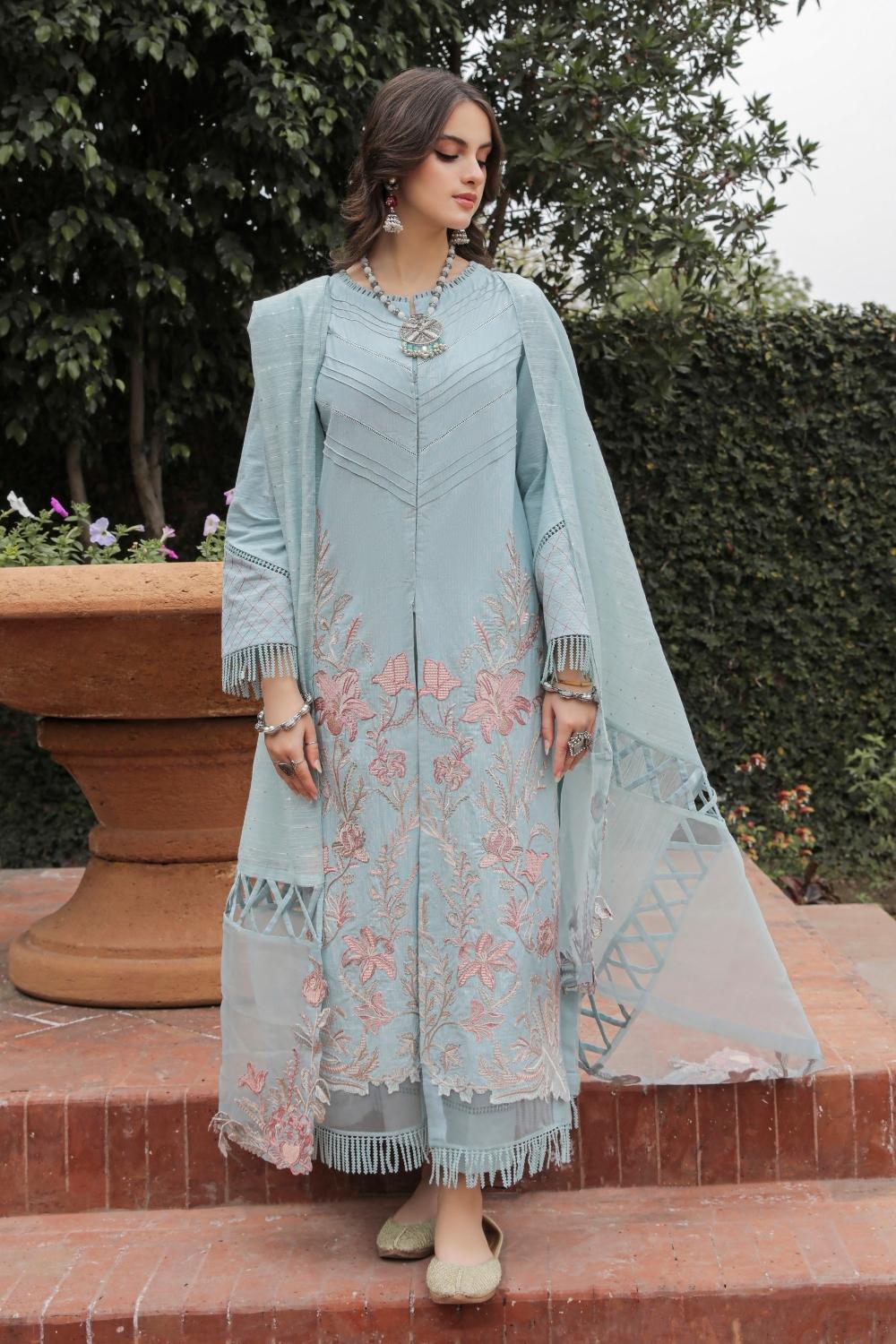 3 PC STITCHED | EMBROIDERED LAWN SUIT