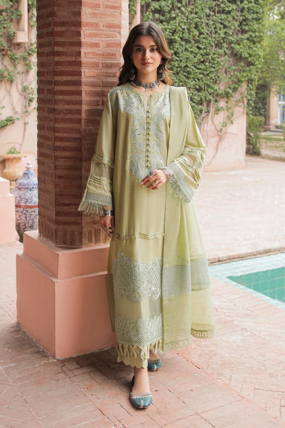 3 PC STITCHED | EMBROIDERED LAWN SUIT