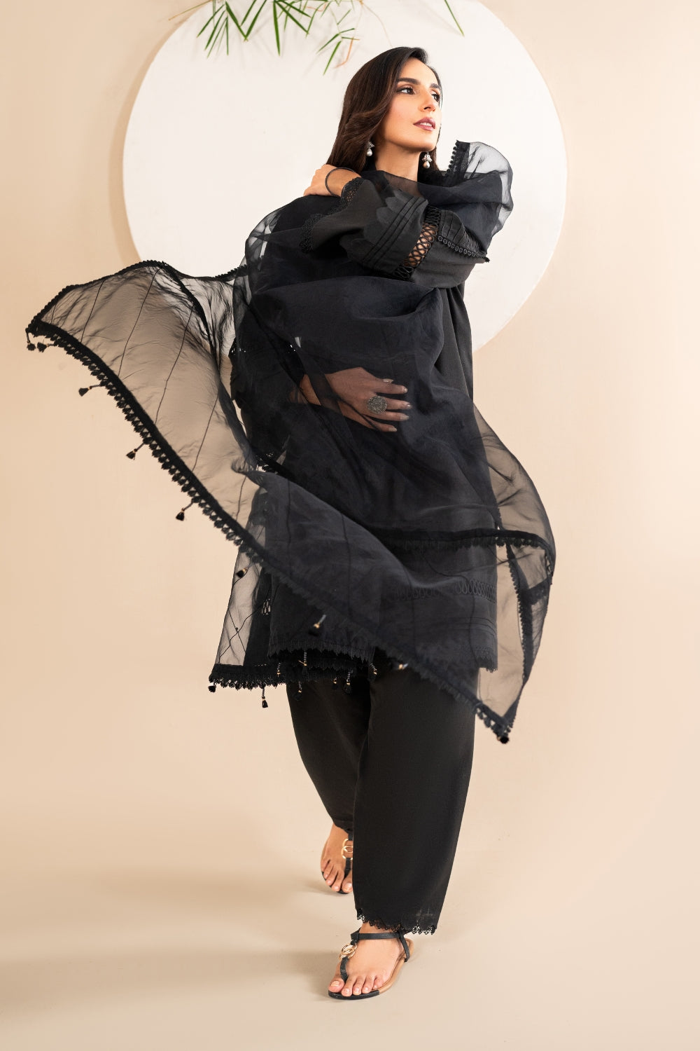 3 PC Stitched | Dobby Lawn Suit