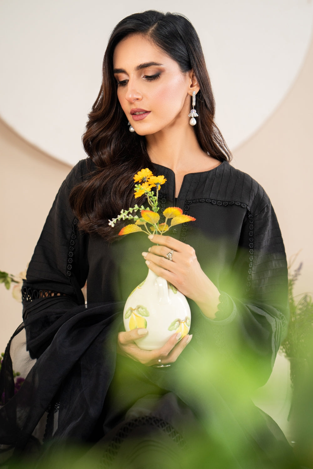 3 PC Stitched | Dobby Lawn Suit