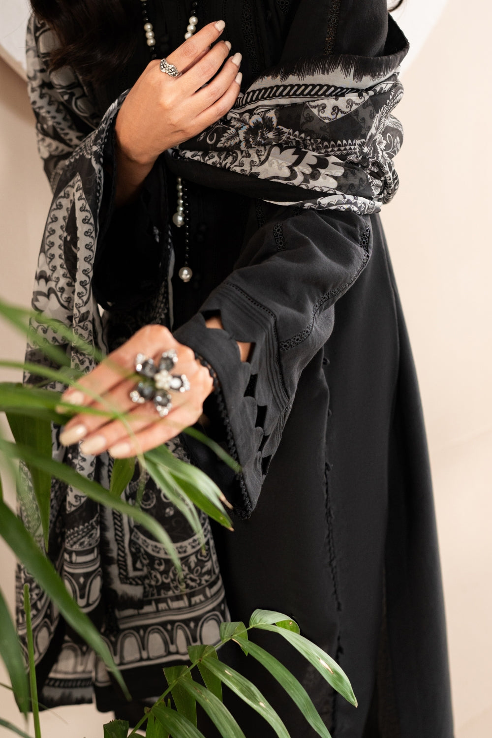 3 PC Stitched | Dobby Lawn Suit