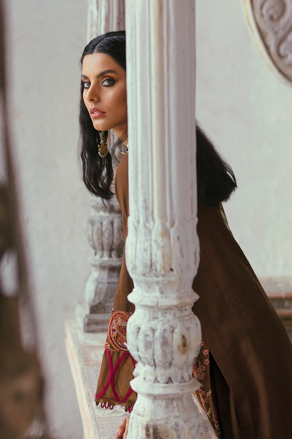 3 PC Unstitched Embroidered Suit