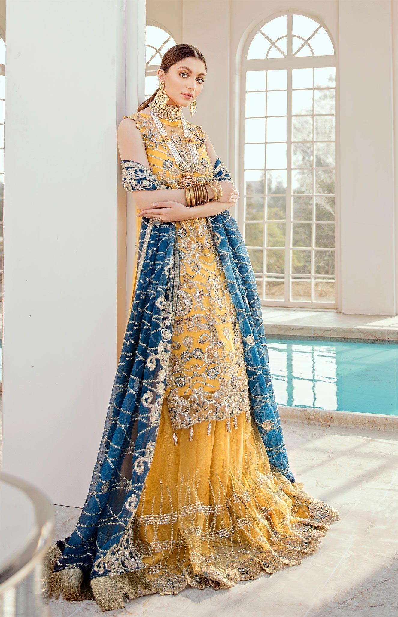 Bridal Lehenga - Exotic Deep (D-03) by Maryum N Maria priced at 19900.00