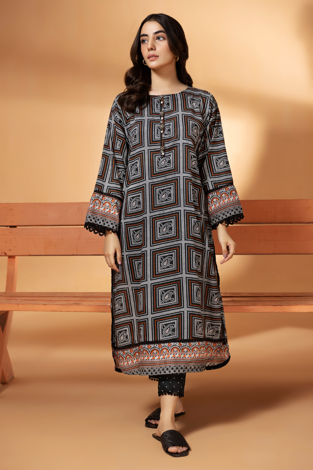 2 PC Unstitched | Printed Cambric Shirt + Trouser