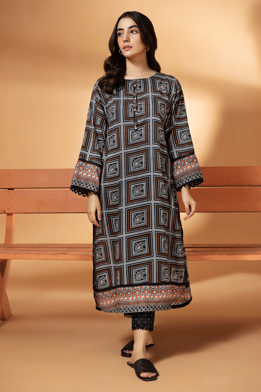 2 PC Unstitched | Printed Cambric Shirt + Trouser