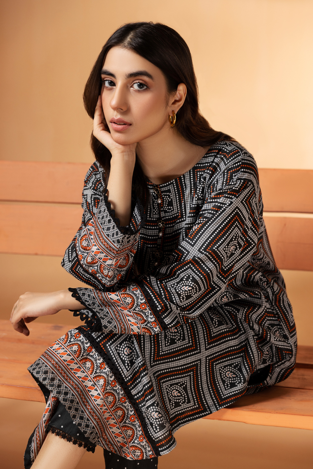 2 PC Unstitched | Printed Cambric Shirt + Trouser