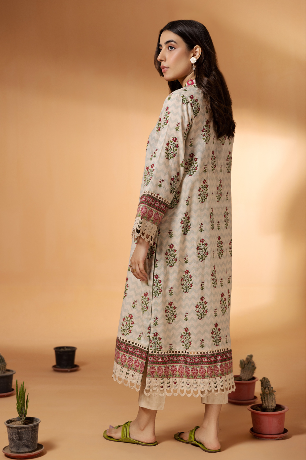 2 PC Unstitched | Printed Cambric Shirt + Trouser